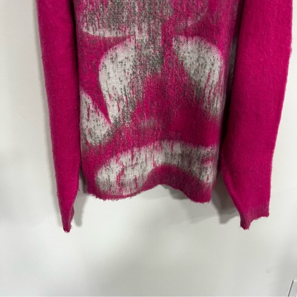 *NEW* Valabasas Sad Days Fuchsia Sweater - Picture 9 of 13